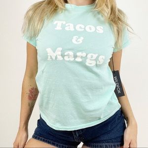 Wildfox Shirt Tacos &‎ Margs Graphic T-Shirt